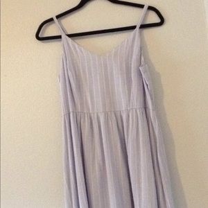 Light blue and white striped dress🏖